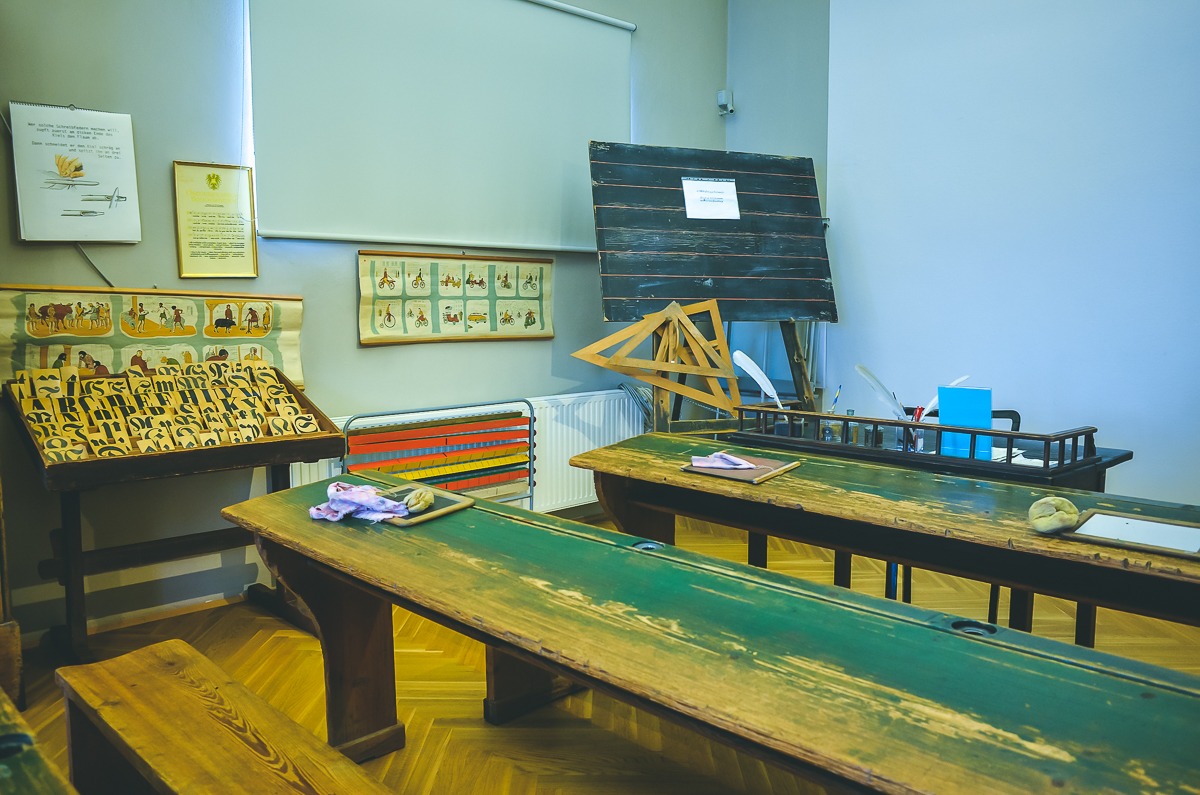 Altes Klassenzimmer im Stadtmuseum Hartberg