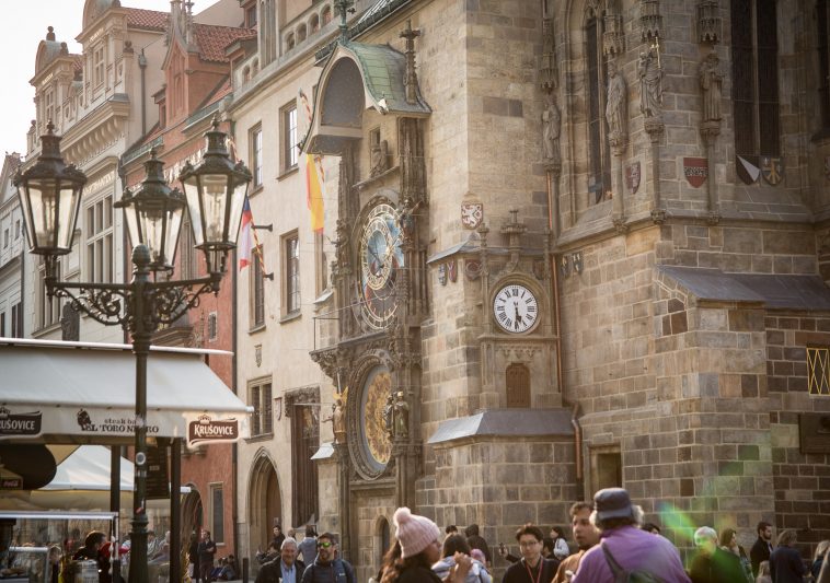 Prager Rathaus und astronmoische Uhr